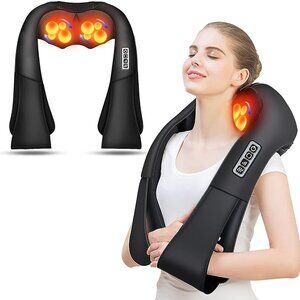 New AERLANG Shiatsu Back and Neck Massager, Back Massager Deep Tissue Kneading